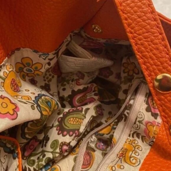 SUPER DEAL!  Aldo Orange Tote/Hobo/Satchel Handbag - Picture 9 of 10